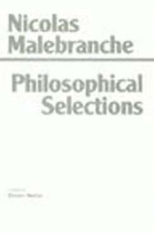 Cover of Malebranche: Philosophical Selections