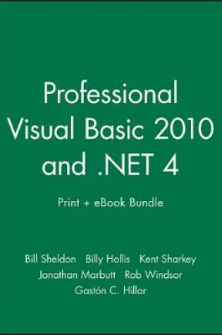 Cover of Professional Visual Basic 2010 and .Net 4 Print + eBook Bundle