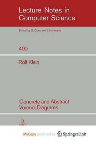 Cover of Concrete and Abstract Voronoi Diagrams