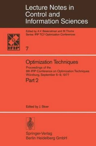 Cover of Optimization Techniques II