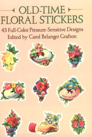 Book cover for Old-Time Floral Stickers