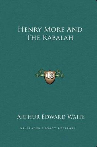 Cover of Henry More and the Kabalah