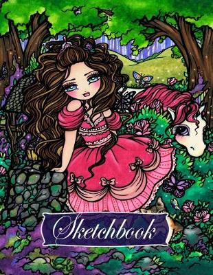Book cover for Sketchbook (Princess Unicorn Full Size)