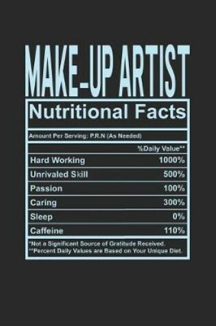 Cover of Make-up Artist Nutritional Facts