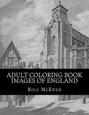 Book cover for Adult Coloring Book - Images of England