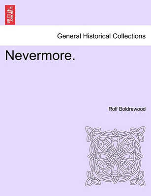 Book cover for Nevermore. Vol. I.