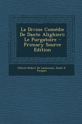 Cover of La Divine Comedie de Dante Alighieri