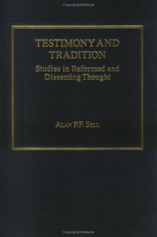 Cover of Testimony and Tradition