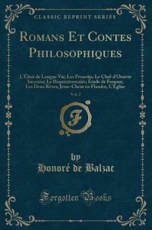 Cover of Romans Et Contes Philosophiques, Vol. 2