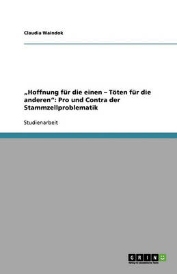 Book cover for "Hoffnung fur die einen - Toeten fur die anderen