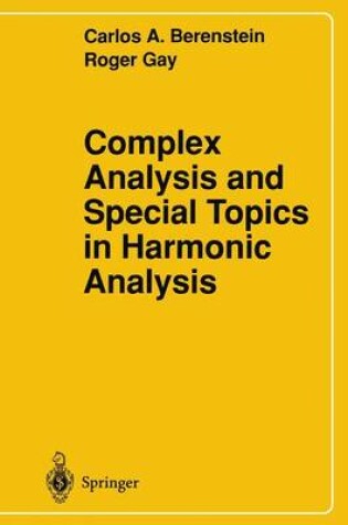 Cover of Complex Analysis and Special Topics in Harmonic Analysis