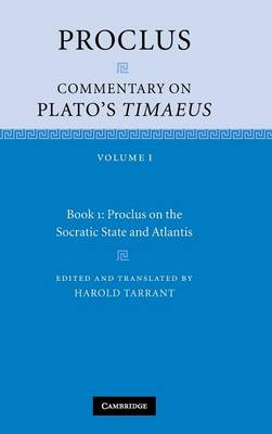 Cover of Volume 1, Book 1: Proclus on the Socratic State and Atlantis