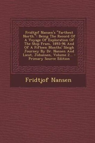 Cover of Fridtjof Nansen's Farthest North, Volume I of II