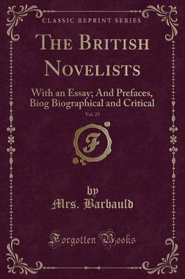 Book cover for The British Novelists, Vol. 25