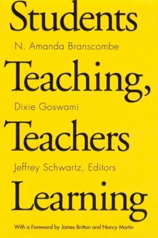 Cover of Students Teaching, Teachers Learning