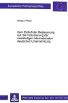 Book cover for Zum Einfluss Der Besteuerung Auf Die Finanzierung Der Zweistufigen Internationalen Deutschen Unternehmung