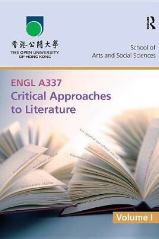 Cover of ENGL A337 Critical Approaches to Literature