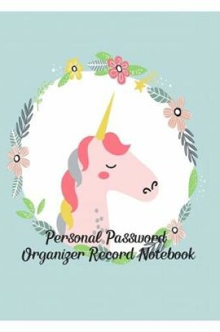 Cover of Personal Password Organizer Record Notebook