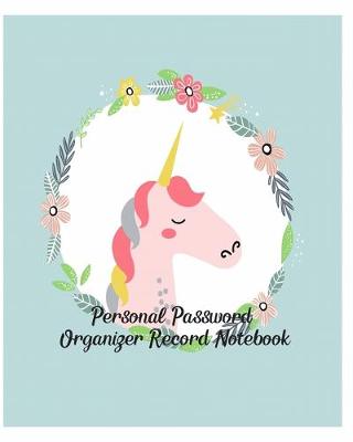 Book cover for Personal Password Organizer Record Notebook