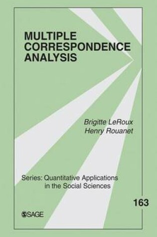 Cover of Multiple Correspondence Analysis