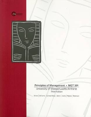 Book cover for Principles of Management, MGT 301