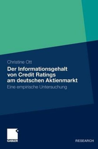 Cover of Der Informationsgehalt von Credit Ratings am deutschen Aktienmarkt