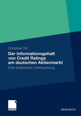 Book cover for Der Informationsgehalt von Credit Ratings am deutschen Aktienmarkt