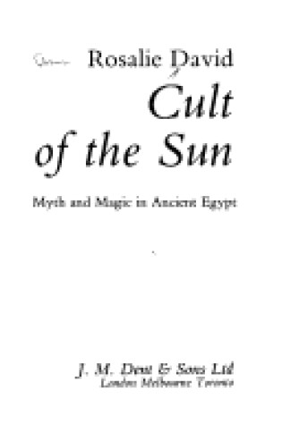 Cover of Cult of the Sun