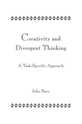 Cover of Creativity and Divergent Thinking