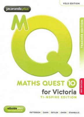 Book cover for Maths Quest 10 for Victoria TI-Nspire Edition 3E Teacher Edition & EGuidePLUS