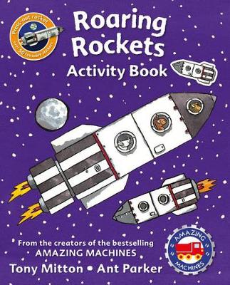 Book cover for Amazing Machines Roaring Rockets Activity Book
