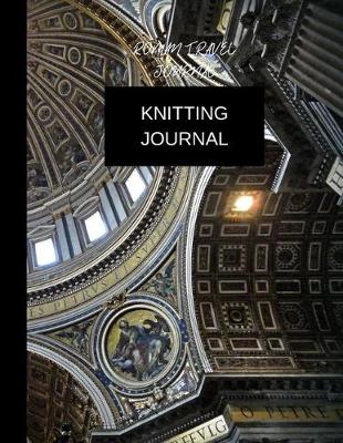 Book cover for knitting journal roman travel journal