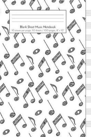 Cover of Blank Sheet Music Notebook