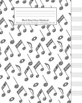 Book cover for Blank Sheet Music Notebook