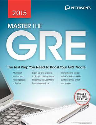 Book cover for Master the GRE 2015