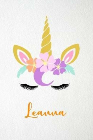 Cover of Leanna A5 Lined Notebook 110 Pages