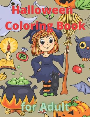 Book cover for Halloween Coloring Book for Adult