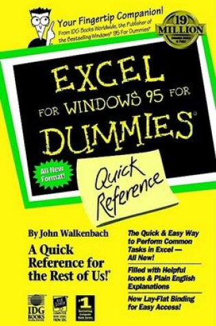 Cover of EXCEL for Windows '95 for Dummies Quick Reference