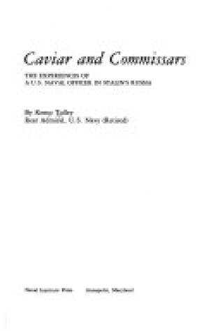 Cover of Caviare and Commissars