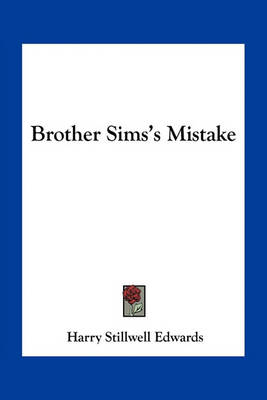 Book cover for Brother Sims's Mistake
