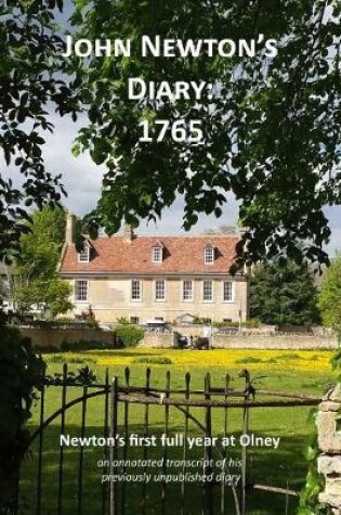 Cover of John Newton's Diary: 1765