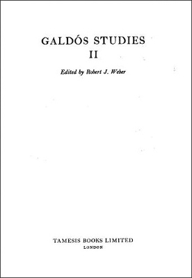 Cover of Galdos Studies II