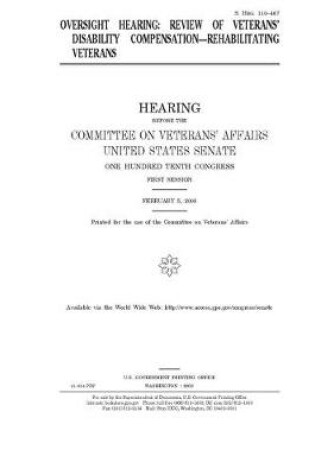 Cover of Oversight hearing