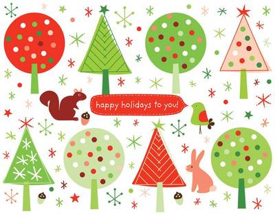 Book cover for Festive Forest Boxed Draw Holiday Notecards