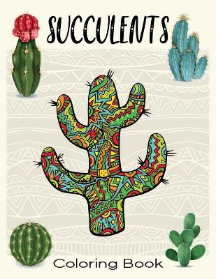 Book cover for Succulents Coloring Books