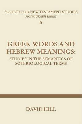 Book cover for Greek Words and Hebrew Meanings