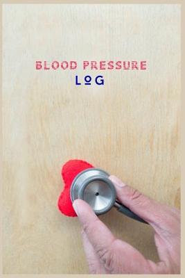 Book cover for Blood Pressure Log.