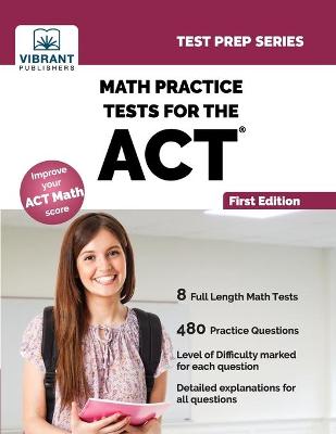 Book cover for Math Practice Tests for the ACT