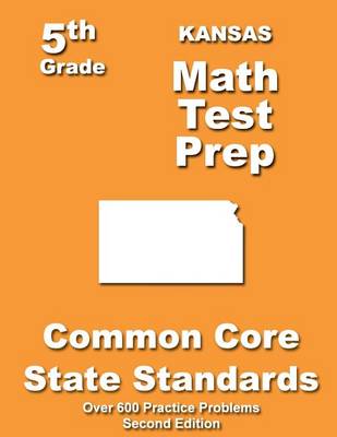 Book cover for Kansas 5th Grade Math Test Prep