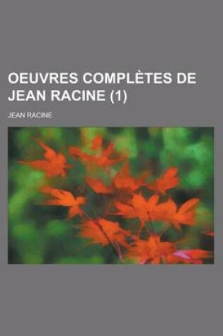 Cover of Oeuvres Completes de Jean Racine (1)